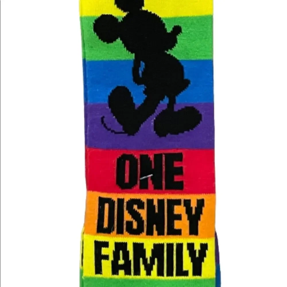 Disney Mickey Knee High Rainbow Pride socks